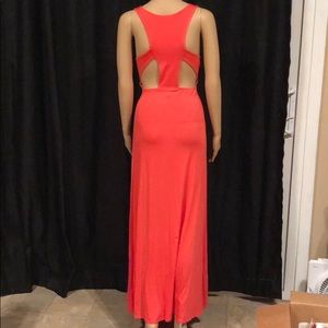 🌺 Tangerine Colored Maxi Dress